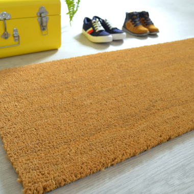 Paillasson - Tapis brosse Coco - Écru - Ep. 17mm - Entrée