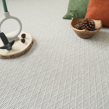 Tissé plat Timika - Couleur Blanc craie - vue de près