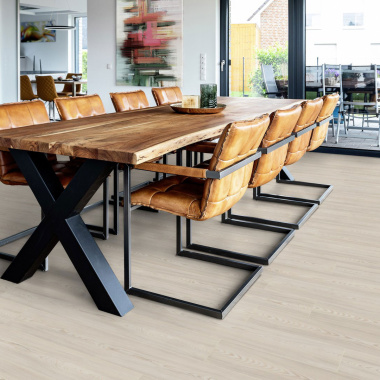 Parquet flottant Stratifié - Cuisine et salle de bain - Lames larges - Chêne Bornholm - salle à manger