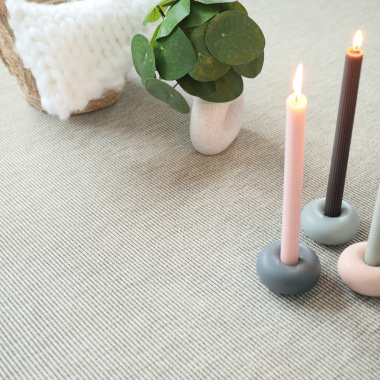 Tissé plat Nusa - Couleur Blanc craie - vue de près