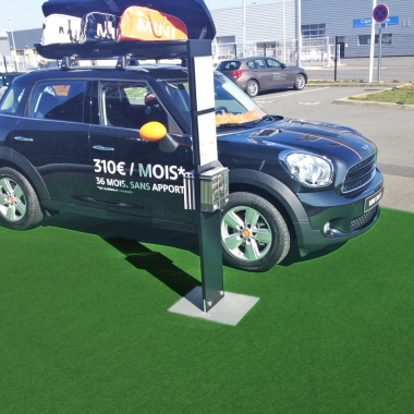 Moquette imitation gazon synthétique pour événementiel en extérieur