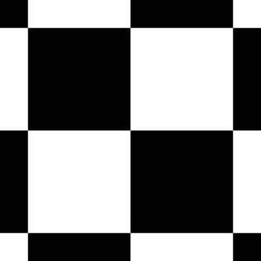 Tapis sur mesure Vinyle carrelage damier noir et blanc furface brillante - sans perspective