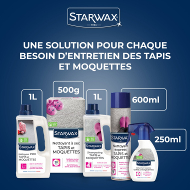 Détachant express pour tapis moquettes Starwax - gamme produits