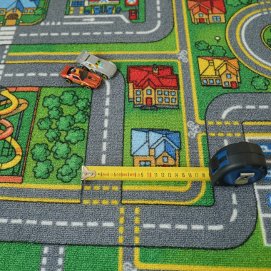 Tapis de jeu sur mesure - Circuit de voiture - Ville - dimensions