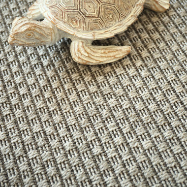 Tapis sur mesure Tissé plat natté Sumatra silver - zoom