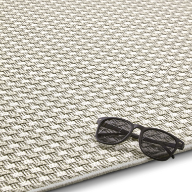 Tapis d'intérieur ou d'extérieur aspect sisal - Tijuana - Crème - tranche