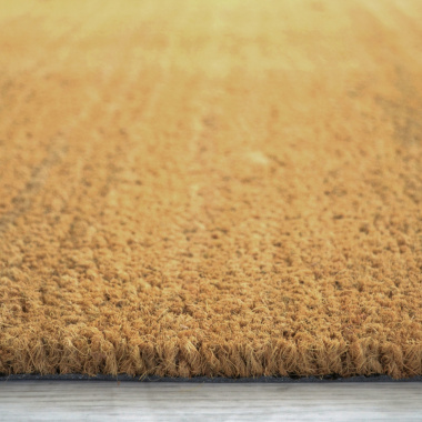 Tapis sur mesure Paillasson Brosse Coco 17mm - Écru - tranche