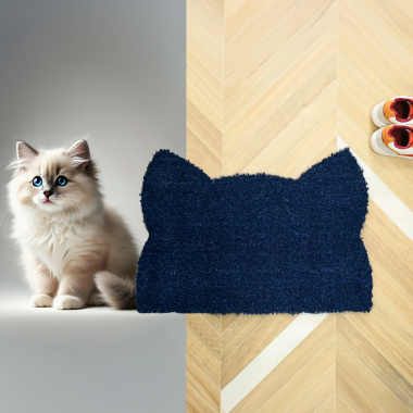 Paillasson Coco Chat Miaou bleu - comparaison