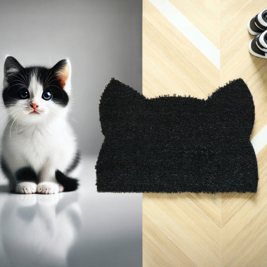 Paillasson Coco - Chat Miaou - Noir - comparaison