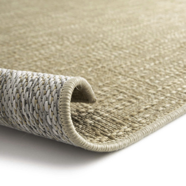 Tapis d'intérieur ou d'extérieur aspect sisal - Cajun - Beige - envers