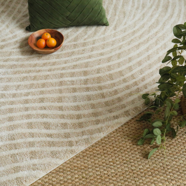 Tapis de salon ou chambre Méditation beige nude - salon