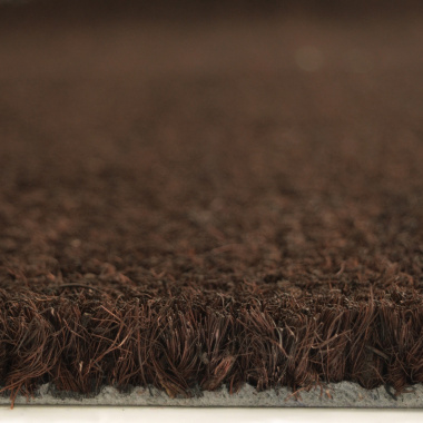Tapis sur mesure Paillasson Brosse Coco Spécial PMR-ERP 23mm - Marron - tranche