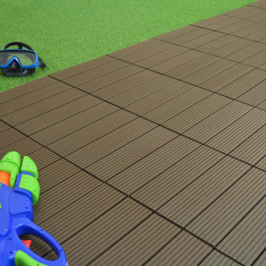 Dalle Terrasse Composite clipsable - Chocolat - Dalles extérieures