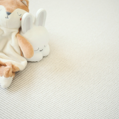 Tissé plat Mahé blanc - vue de près