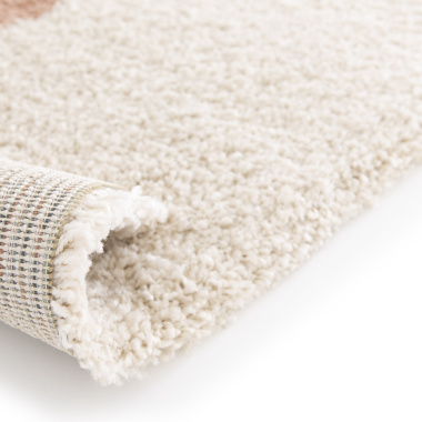 Tapis de salon à motif organique - Sully - Écru - envers