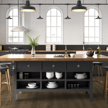 Lame PVC clipsable rigide Essentielle - Chêne brun - Finition mate - cuisine