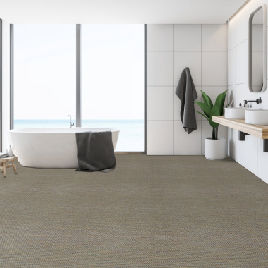 Moquette Tissé Plat - Natté Sumatra - Brown multicolor - Salle de bain