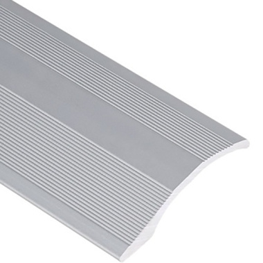 Barre de Seuil de porte Romus adhésif 100 cm - Couvre joint - Alu incolore - Vue de près