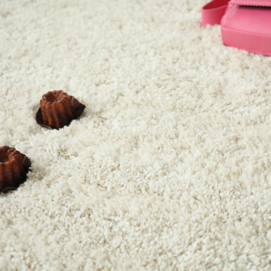 Moquette épaisse Icône Shaggy crème - gros plan