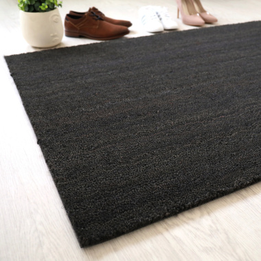 Tapis sur mesure Paillasson Brosse Coco 17mm - Anthracite - Vue de loin