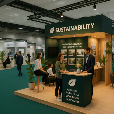 Moquette Orotex Revexpo - Vert Canard - Salon d'exposition