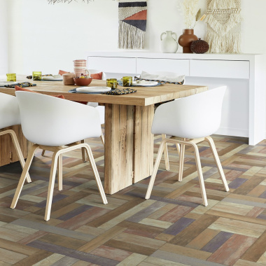 Sol PVC Smart - Atelier aspect bois recyclé - Salle à manger
