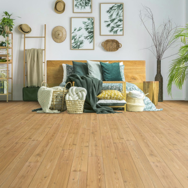 Parquet flottant Stratifié KronoSwiss Noblesse V4 Pin Rustique 5G - Chambre