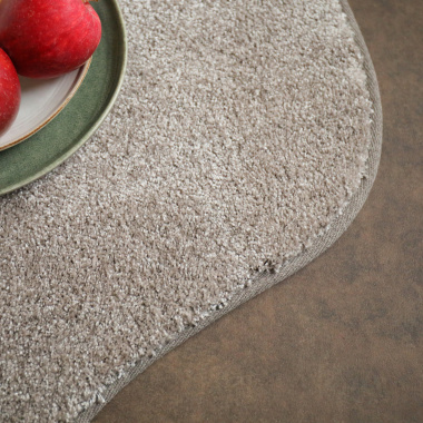 Tapis contemporain de forme organique - Influence - Grège clair - zoom