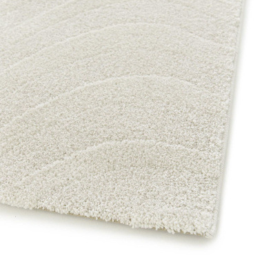 Tapis intérieur - Nazaré - Lignes écru et beige naturel - coin