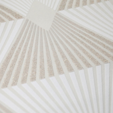 Papier peint expansé sur intissé - Rose gold - Motif Art Déco à paillettes - zoom