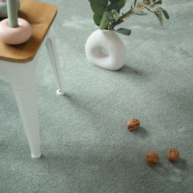 Tapis sur mesure doux Hypnose vert sauge - salon