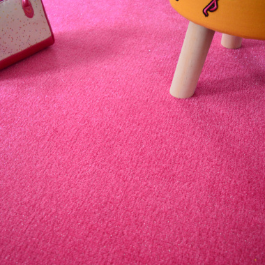 Tapis sur mesure Pailleté Flash rose - vue de près