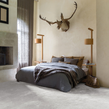 Tapis sur mesure Select gris perle - Chambre