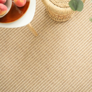 Moquette tissé plat Bali naturel - vue du dessus