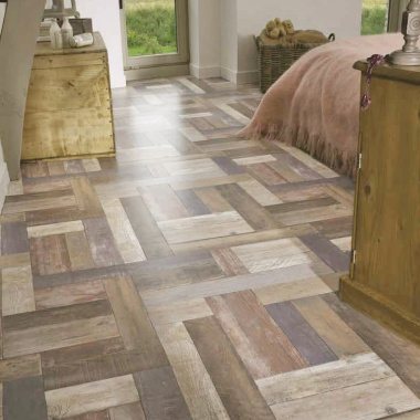 Sol PVC Smart - Atelier aspect bois recyclé - Chambre