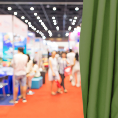 Coton gratté ignifugé couleur kaki - salon événement