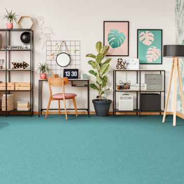 Moquette Manège bleu caraïbe - bureau