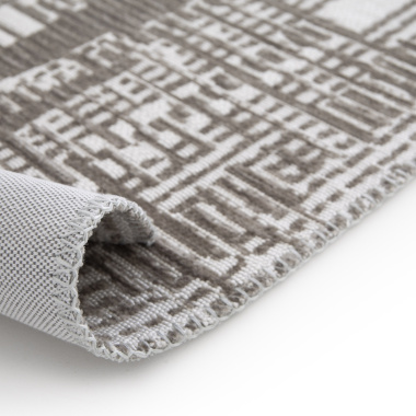 Tapis souple en matière recyclée - Legno - Brun - envers