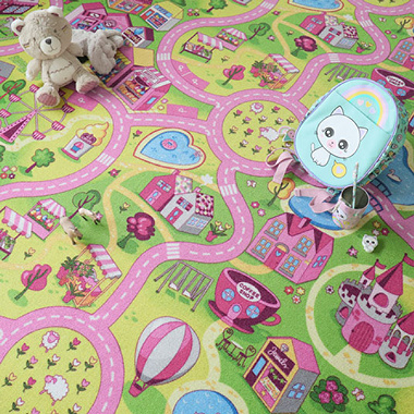 Tapis de jeu sur mesure circuit de voiture shopping