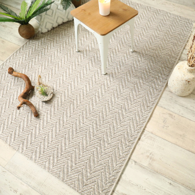 Tapis intérieur extérieur chevrons Dune - vue de loin