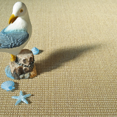 Tapis sur mesure Sisal Yucatan - Sable - vue de près