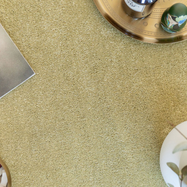 Tapis sur mesure ultra doux Kawaii - Vert tendre associé à une décoration contemporaine inspirée de la nature