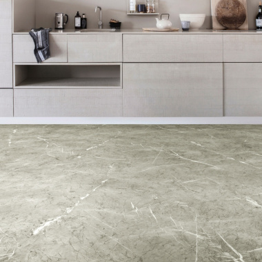 Sol Lino Tendance - Effet marbre gris - cuisine