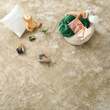 Moquette épaisse Éclat shaggy beige - vue de loin