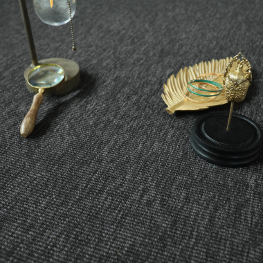 Moquette Tissé plat Nusa couleur gris ardoise - vue de près