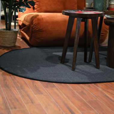 Tapis ovale naturel - Sisal Yucatan - Gris foncé - Patenariat