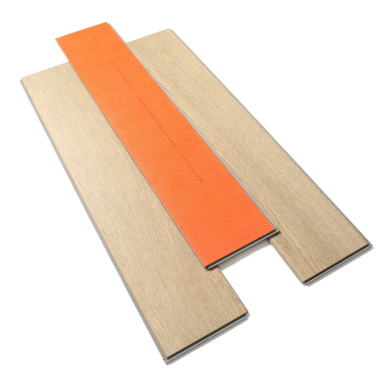 Parquet vinyle rigide Ultime - Pose clipsable bâton rompu - Chêne sable naturel - lames et envers