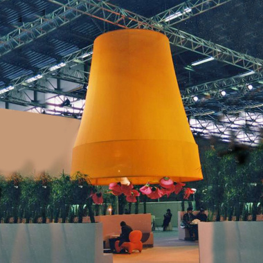 Coton gratté ignifugé couleur jaune safran - décoration