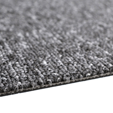 Zoom matière sur la dalle moquette bouclée - Gris en format 50 x 50