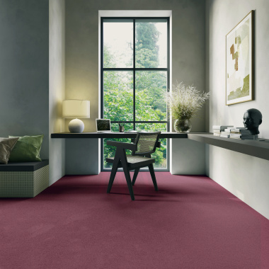 Tapis sur mesure Chromaluxe rose boudoir, coloris doux et élégant pour un intérieur cosy